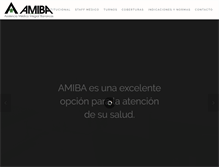 Tablet Screenshot of amiba.com.ar